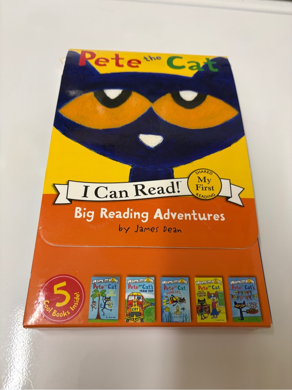Pete the cat - 5 book series, my first reading, big reading adventures